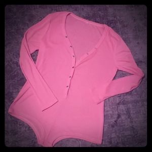 Romper bodysuit pjs pink valentine's XL